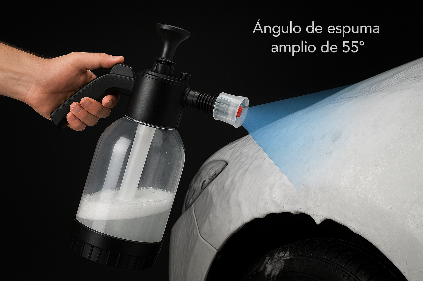 Pulverizador de Espuma 2L: Limpieza Fácil y Profesional del Coche